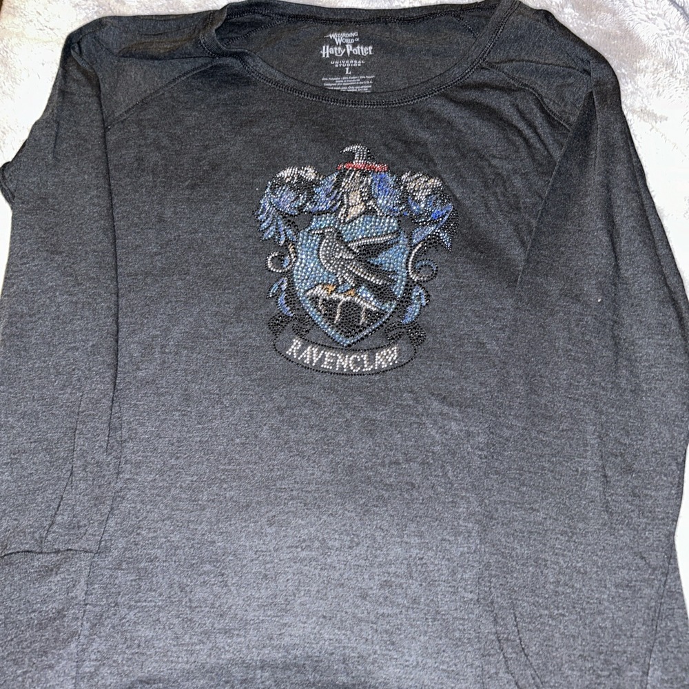 Universal Studios Wizarding World Harry Potter Ravenclaw‎ Long Sleeve Studded LG